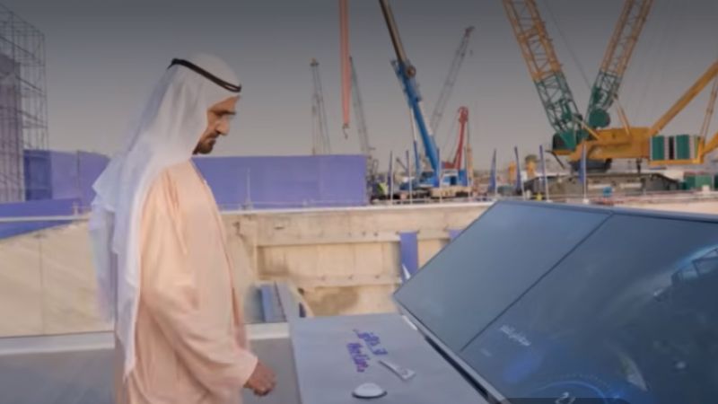Dubai mega metro station rising in International City