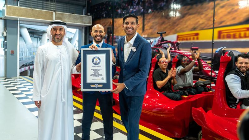 Ferrari World Abu Dhabi sets Guinness World Record