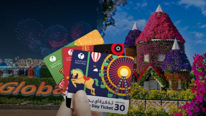 Dh30 ticket deals at Global Village, Dubai Miracle Garden for season finales