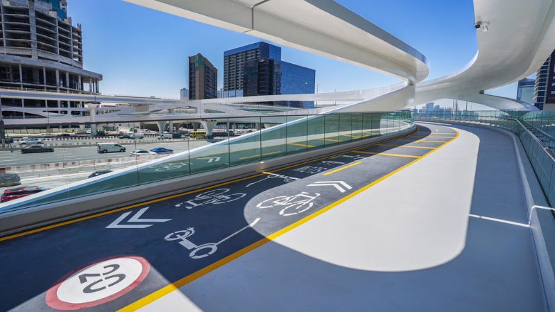 Dubai’s giant new pedestrian bridge revealed