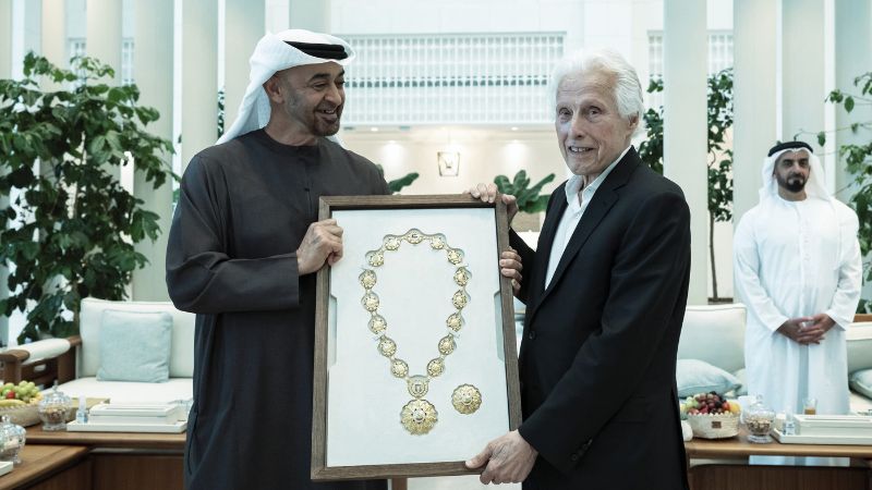 Sheikh Mohamed honours Martin Edelman with Order of the Union